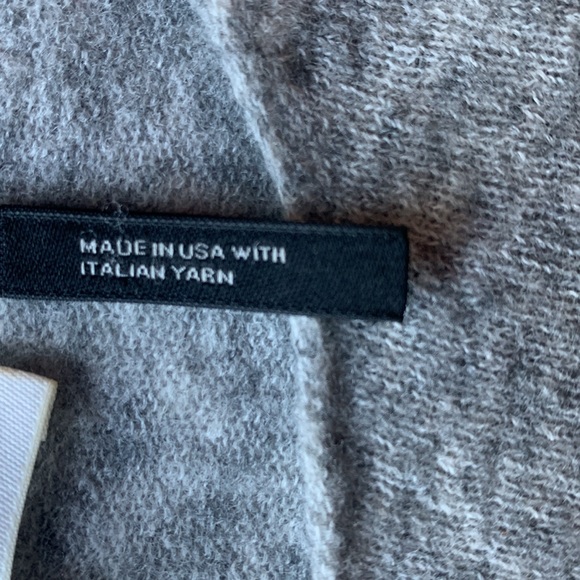 Helmut Lang wool blend gray sweater made in USA with Italian yarn size Large - Picture 7 of 10